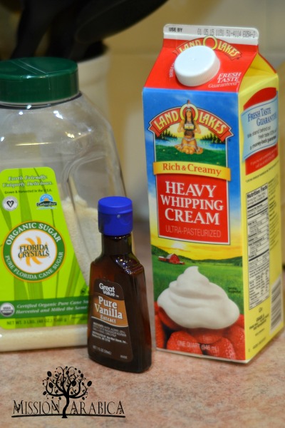 Coffee Whipping Cream ingredients